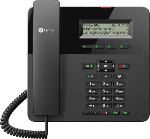Unify OpenScape Desk Phone CP210 Analoges Telefon Schwarz