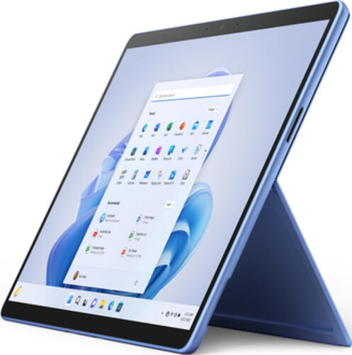 Microsoft Surface Pro 9 Saphir Tablet, 13 Zoll, i5-1235U 2C+8c/12T, 1.30-4.40GHz, 12MB+6.5MB Cache, 15-55W TDP , Codename Alder Lake-U15, 8GB RAM, 256GB SSD, Win 11 Home