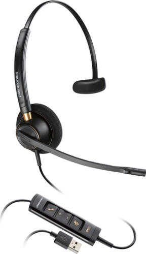 POLY EncorePro 515 Monaurales-Headset mit USB-A, zertifiziert für Microsoft Teams