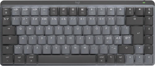 Logitech MX Mini Mechanical for Mac Tastatur Bluetooth QWERTY Dänisch, Finnisch, Norwegisch, Schwedisch Graphit, Grau