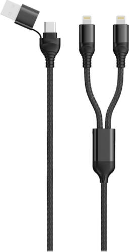 2GO 797365 Lightning-Kabel 1,2 m Schwarz