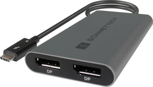Sonnet TB3-DDP4KG USB-Grafikadapter 4096 x 2160 Pixel Schwarz, Grau