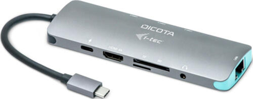 DICOTA D31954 laptop-dockingstation & portreplikator Kabelgebunden USB Typ-C Anthrazit