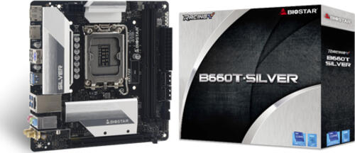 Biostar B660T-SILVER Motherboard Intel B660 LGA 1700 mini ITX