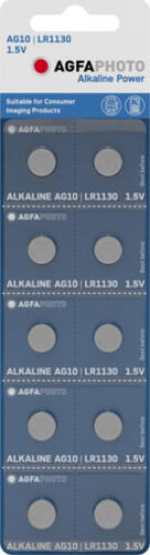 AgfaPhoto 150-805580 Haushaltsbatterie Wiederaufladbarer Akku LR54 Alkali
