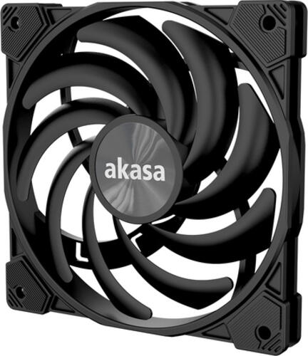 Akasa Alucia XS12 schwarz 120mm, 120x120x15mm (BxHxT), 70.67m³/h (41.59 CFM), 31.5dB(A), Vibrationsdämpfer