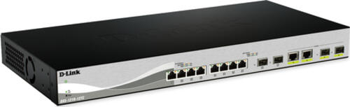 D-Link DXS-1210-12SC&sol;E Netzwerk-Switch Managed L2 10G Ethernet &lpar;100&sol;1000&sol;10000&rpar; 1U Schwarz&comma; Silber