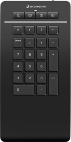 3Dconnexion Numpad Pro Numerische Tastatur Bluetooth/USB/RF Wireless Schwarz