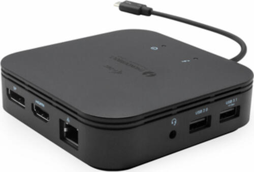 i-tec Thunderbolt 3 Travel Dock Dual 4K Display with Power Delivery 60W + Universal Charger 77 W