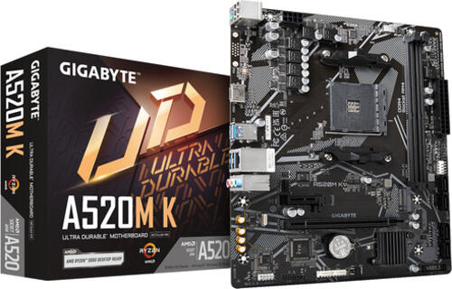 Gigabyte A520M K (rev. 1.0) AMD A520 Sockel AM4 micro ATX