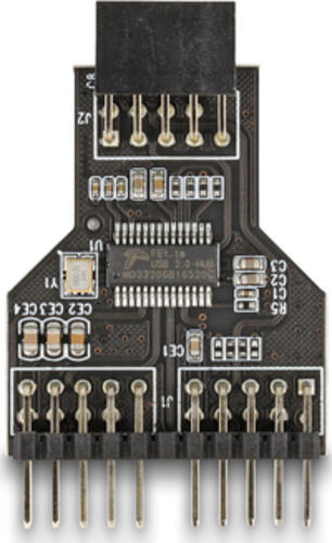 DeLOCK 60045 Kabeladapter 9 pin USB 2.0 2 x 9 pin pin header Schwarz