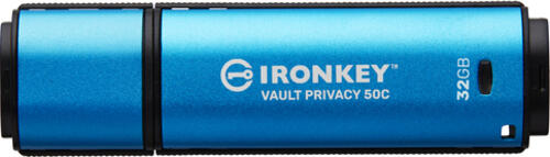 Kingston Technology IronKey 32GB USB-C Vault Privacy 50C AES-256 verschlüsselter, FIPS 197