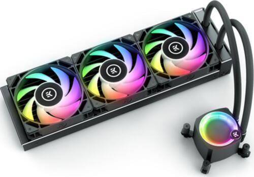 EK Water Blocks Nucleus AIO CR360 Lux D-RGB Prozessor All-in-One-Flüssigkeitskühler 12 cm Schwarz 1 Stück(e)