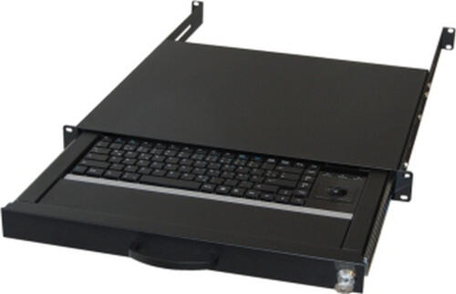 aixcase AIX-19K1UKDETB-B Tastatur USB + PS/2 QWERTZ Deutsch Schwarz