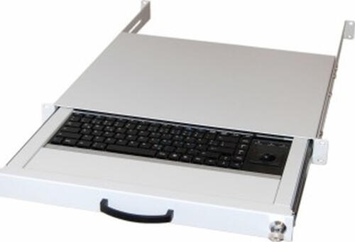 aixcase AIX-19K1UKUSTB-W Tastatur USB + PS/2 QWERTY Englisch Grau
