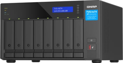 QNAP TVS-h874X NAS Tower Ethernet/LAN Schwarz