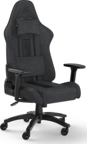 Corsair TC100 Relaxed Soft Fabric Gamingstuhl, schwarz/grau