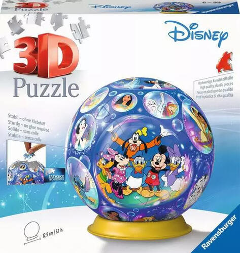 Ravensburger 3D Puzzle Ball Puzzle-Ball Disney Charaktere