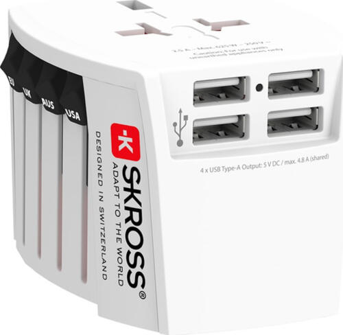 Skross MUV USB geeignet für ungeerdete Geräte (2-polig)
