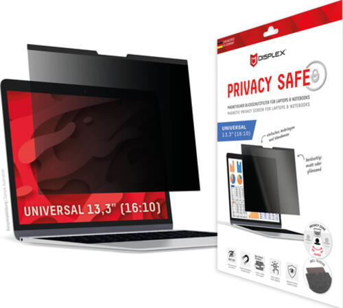 Displex PRIVACY SAFE Magnetischer 2-Wege Blickschutzfilter für Laptop/ Notebook 13,3 (16:10)