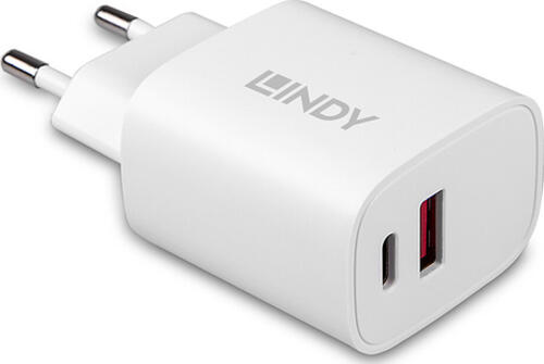 Lindy 20W USB Typ A & C Charger weiß