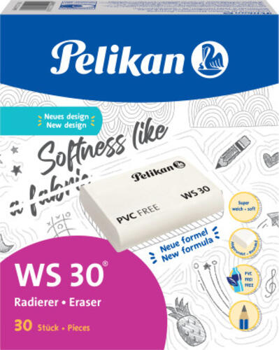 Pelikan WS30 Radierer Kunststoff Weiß 30 Stück(e)