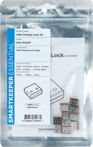 Smartkeeper CSK-PC01P Schnittstellenblockierung USB Typ-A Rot, Edelstahl Kunststoff 10 Stück(e)