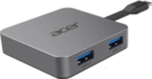Acer HP.DSCAB.014 laptop-dockingstation & portreplikator Kabelgebunden USB 3.2 Gen 1 (3.1 Gen 1) Type-C Silber