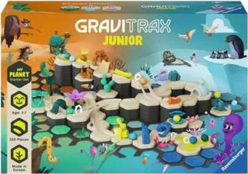 Ravensburger GraviTrax Junior Starter-Set XXL Planet Spielzeug-Murmelbahn
