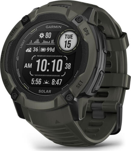 Garmin Instinct 2X Solar 2,79 cm (1.1) MIP 50 mm Digital 176 x 176 Pixel Touchscreen Grün GPS