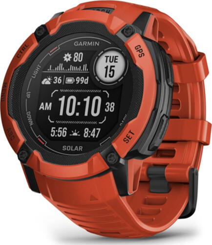 Garmin Instinct 2X Solar 2,79 cm (1.1) MIP 50 mm Digital 176 x 176 Pixel Touchscreen Rot GPS