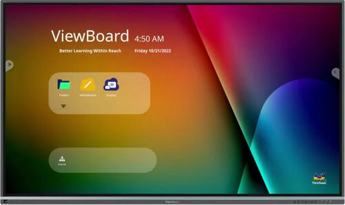 Viewsonic IFP8650-5F Interaktives Whiteboard 2,18 m (86) 3840 x 2160 Pixel Touchscreen Schwarz HDMI