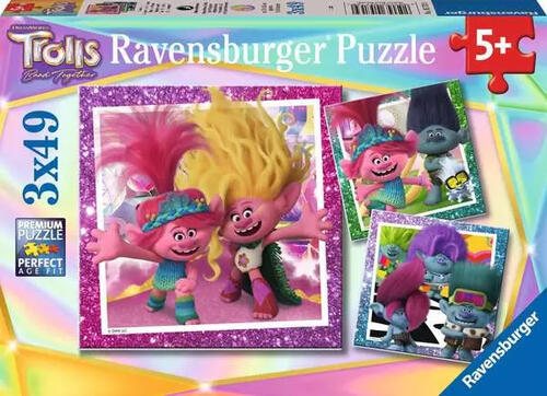 Ravensburger Kinderpuzzle ab 5 Jahren - Trolls 3 - 49 Teile
