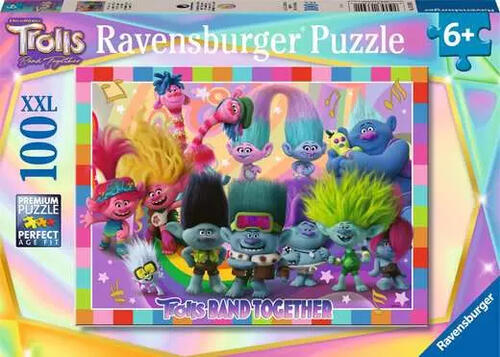 Ravensburger Kinderpuzzle ab 6 Jahren - Trolls 3 - 100 Teile