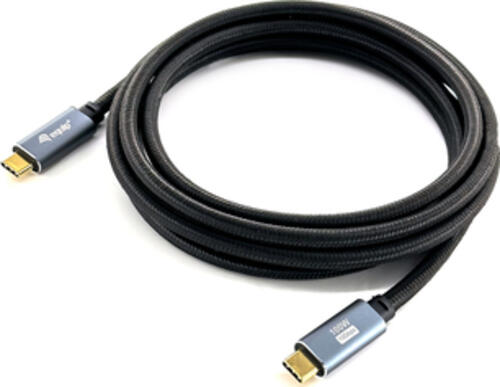 Equip USB 3.2 Gen 2 C-auf-C-Kabel, Stecker/Stecker, 2,0 m, 5 A, PD 100 W, 4K/60 Hz, 10 Gbit/s