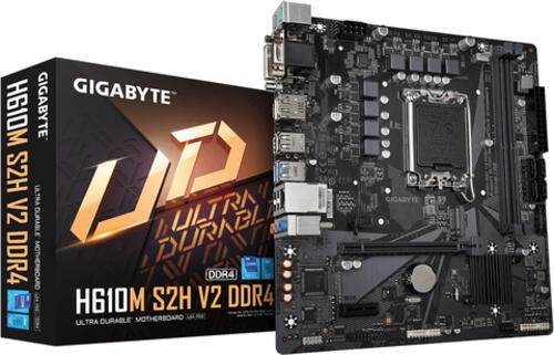 Gigabyte H610M S2H V2 DDR4 Motherboard Intel H610 Express LGA 1700 micro ATX