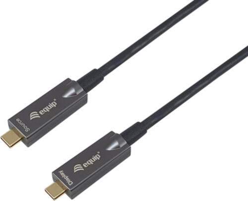 Equip USB-C Aktives optisches Kabel, M/M, 5.0m, PD 60W, 4K/60Hz, 10Gbps, Video+Data+PD