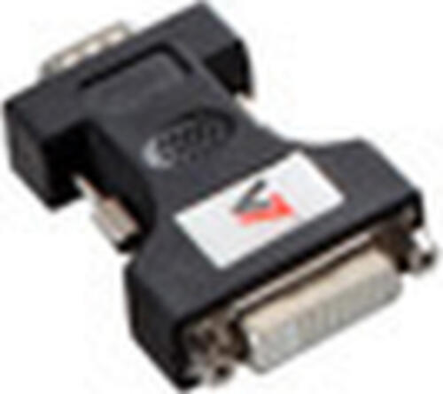 V7 Videoadapter DVI-I (f) auf VGA (m), schwarz