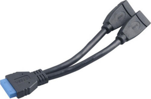 Akasa AK-CBUB09-15BK USB Kabel 2 x USB A Schwarz