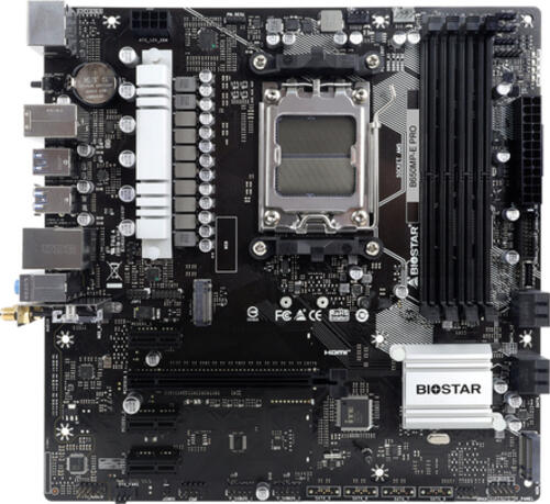 Biostar B650MP-E PRO Motherboard AMD B650 Sockel AM5 micro ATX