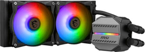 MSI MAG CoreLiquid M240, 240mm CPU-Lüfter, 2x 120x120x25mm, 36.75-133.78m³/h, 21.63-78.73 CFM, 4.2W, Doppel-Kugellager