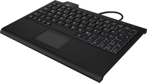 KeySonic KSK-3210ELU (DE) Tastatur USB QWERTZ Deutsch Schwarz