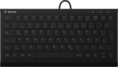 KeySonic KSK-5011ELC (DE) Tastatur USB QWERTZ Deutsch Schwarz