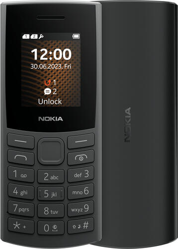 Nokia 105 4G (2023) 4,57 cm (1.8) 93 g Anthrazit Funktionstelefon