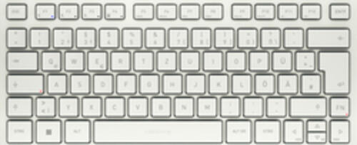CHERRY KW 7100 MINI BT Tastatur Universal Bluetooth QWERTZ Deutsch Wei&szlig;