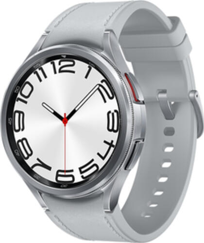 Samsung Galaxy Watch6 Classic SM-R960NZSADBT Smartwatch/ Sportuhr 3,81 cm (1.5) OLED 47 mm Digital 480 x 480 Pixel Touchscreen Silber WLAN GPS