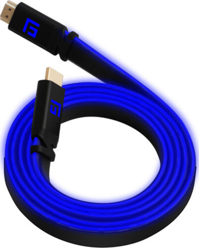Floating Grip FG-HDMILED-150-BLUE HDMI-Kabel 1,5 m HDMI Typ A (Standard) Schwarz