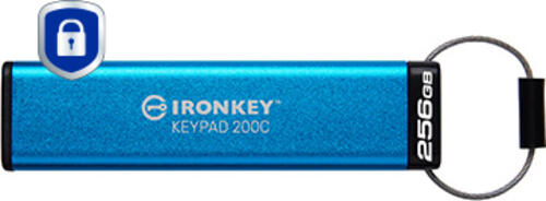 Kingston Technology IronKey 256GB USB-C Keypad 200C, FIPS 140-3 Lvl 3 (ausstehend) AES-256