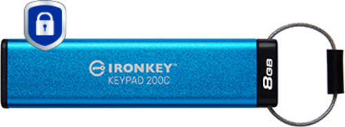 KINGSTON 8GB USB-C IronKey Keypad 200C