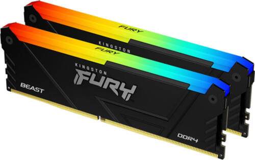 Kingston Technology FURY 32GB 3200MT/s DDR4 CL16 DIMM (2er-Kit) 1Gx8 Beast RGB